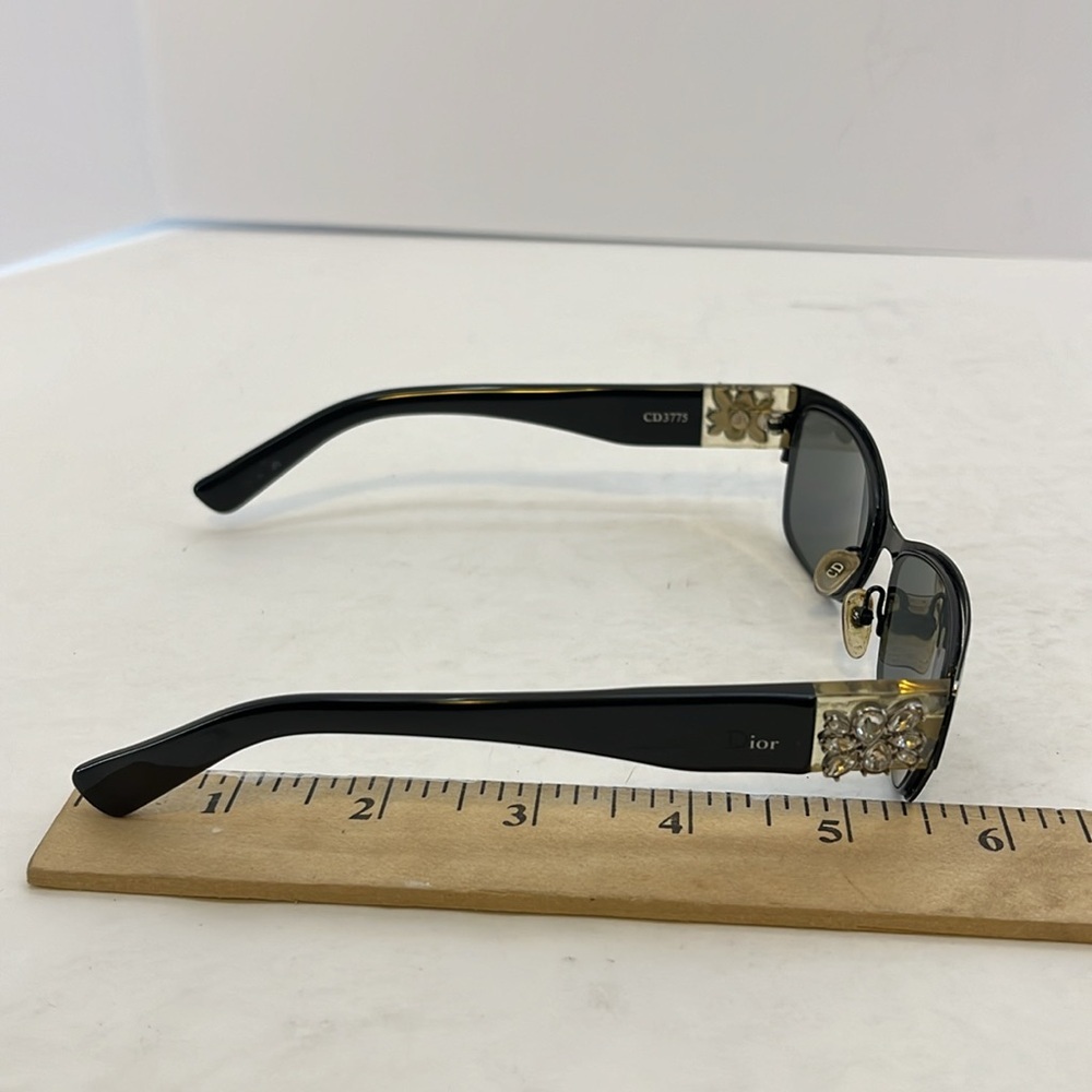 Christian Dior CD3775 Black w/ Rhinestone Eyeglasses or Sunglasses Frames Only - Picture 13 of 16